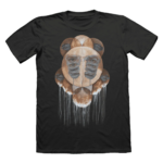 Abstract Eyes Graphic T-Shirt Black Unisex Artistic Streetwear Tee