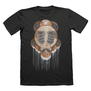 Abstract Eyes Graphic T-Shirt Black Unisex Artistic Streetwear Tee